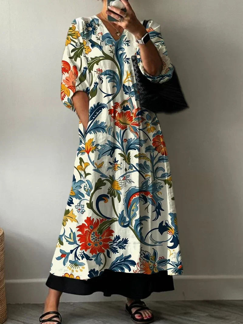 Tiana | Robe Élégante Imprimée