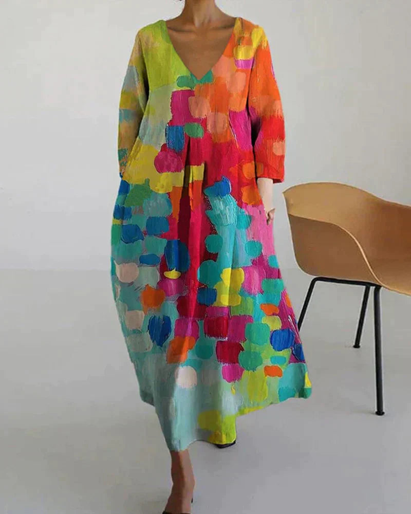 Alina - Robe colorée à motifs pour femmes