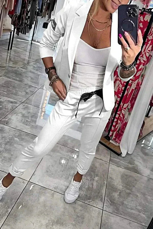 Ariane | Ensemble Blazer et Pantalon Élégant