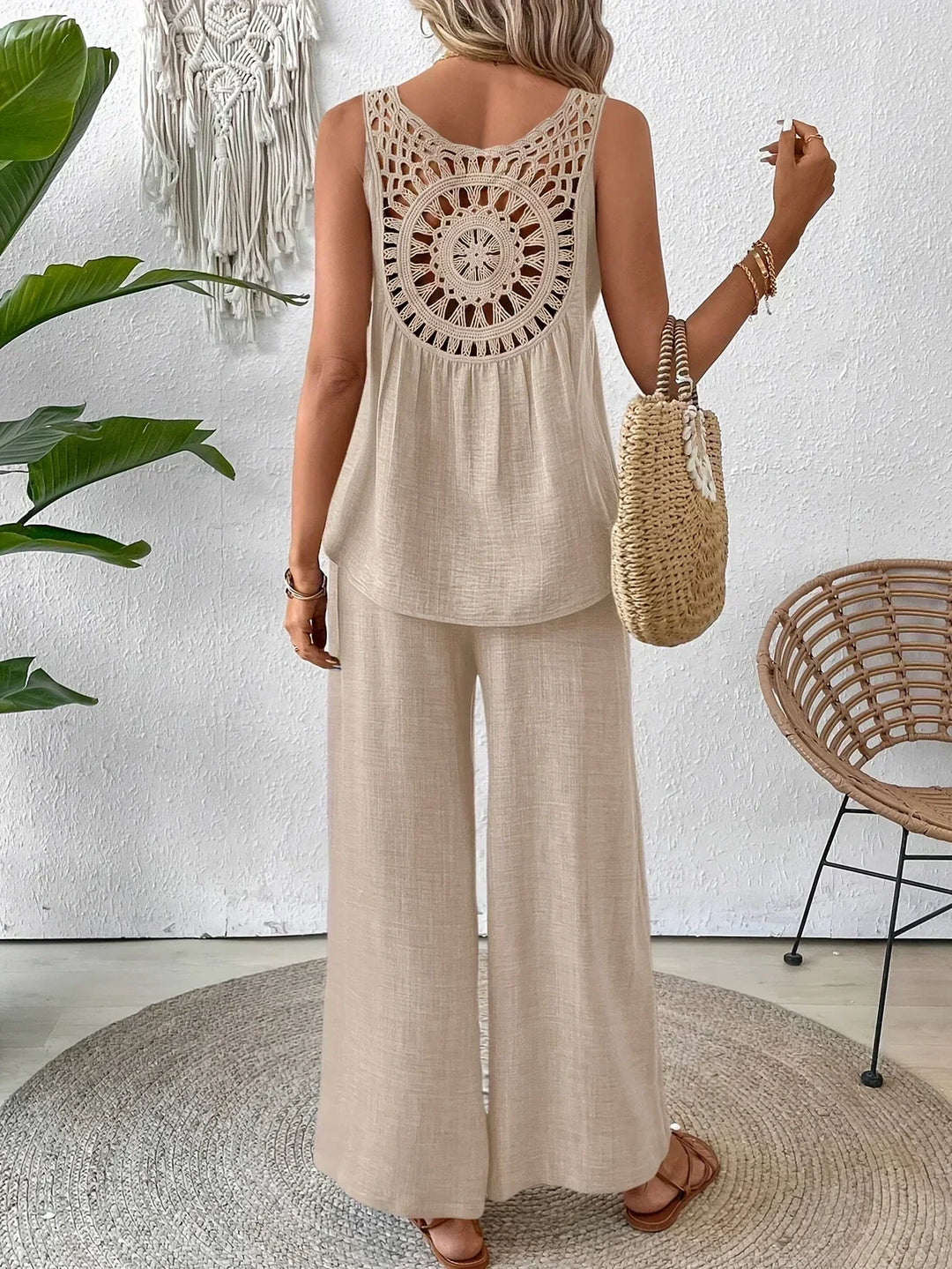 ELOWEN – ENSEMBLE TANK ET PANTALON CHIC TOUTE LA JOURNÉE