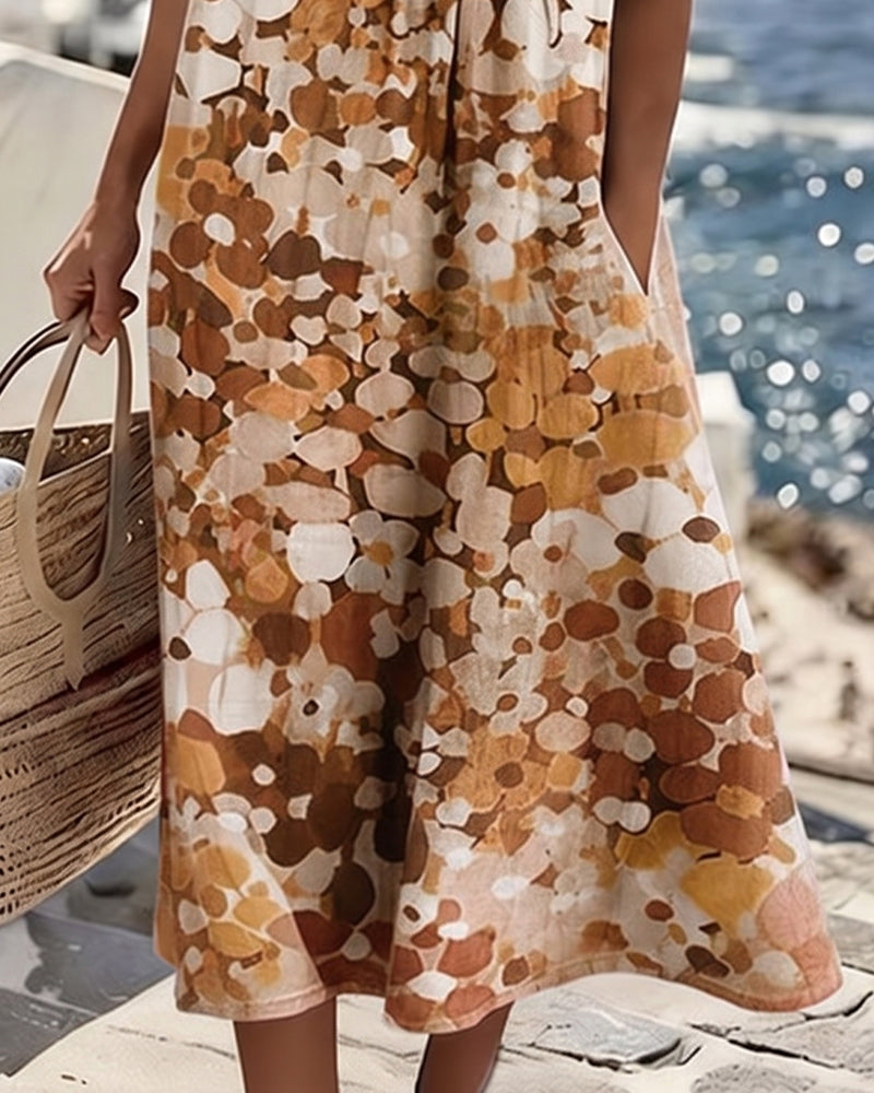 Robe ample imprimée