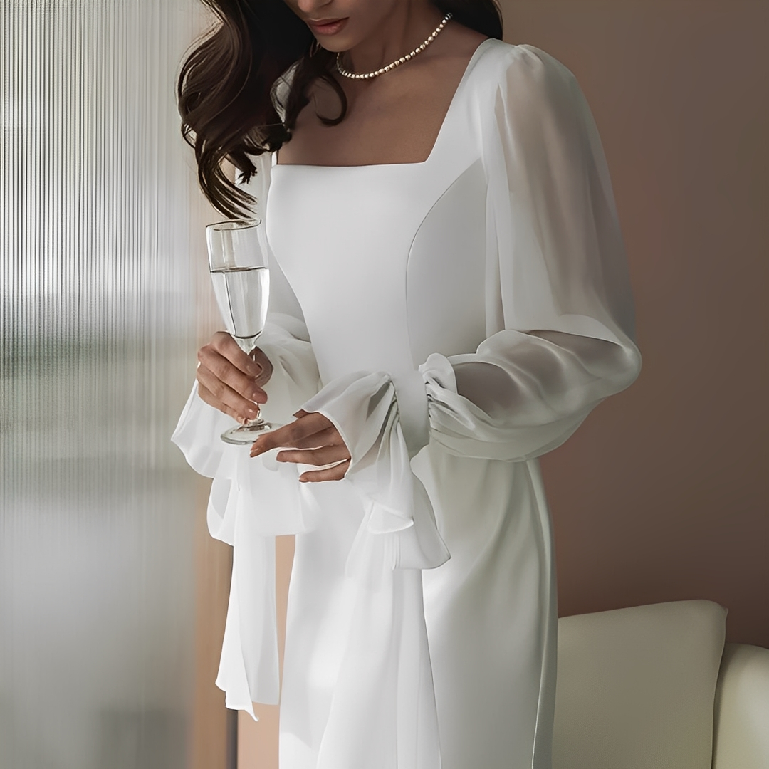 Donabelle - Robe élégante à décolleté carré pour femmes