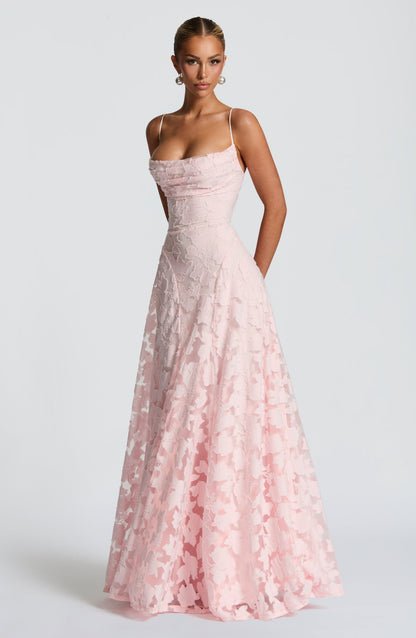 Alona - Robe Maxi à Corset en Dentelle Élégante