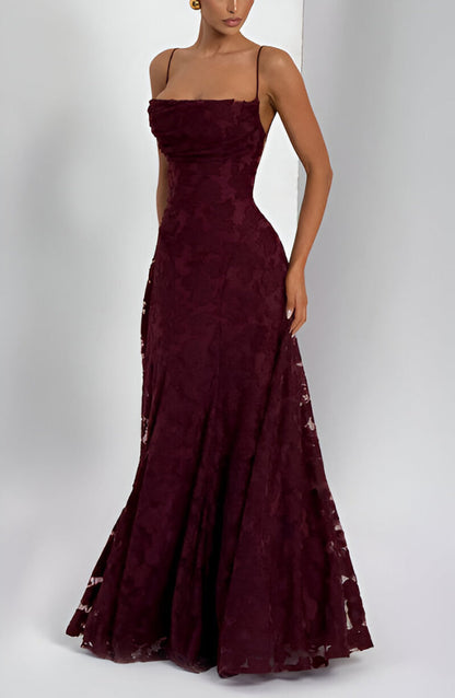 Alona - Robe Maxi à Corset en Dentelle Élégante