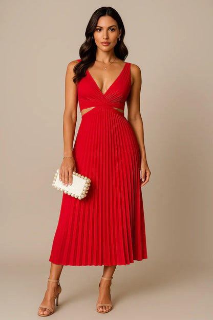 Robe de Soirée Plissé pour femme | Midi