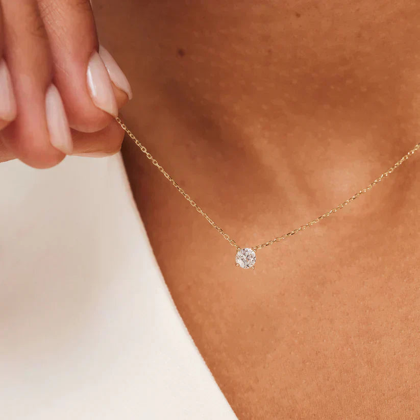 Collier en Moissanite Cléa | Or
