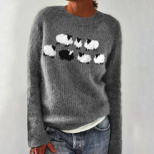 Lina | Pull Mignon avec des Moutons