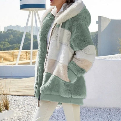 Alexa | Veste d'Hiver avec Capuche et Fermeture Éclair
