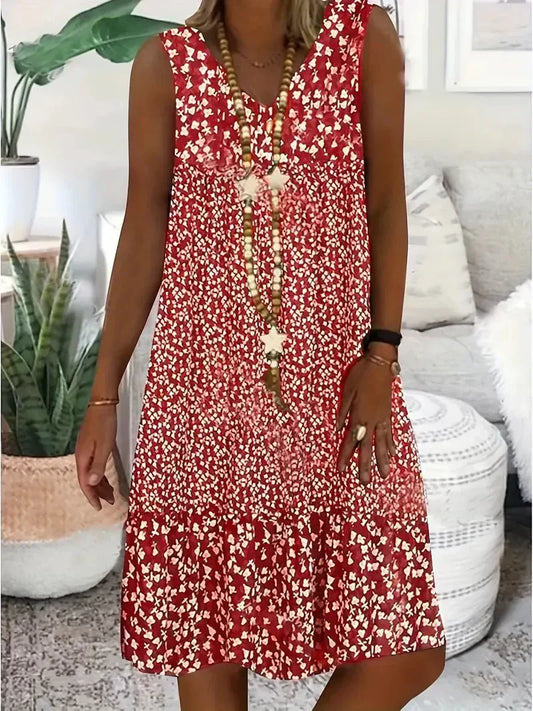 Briar™ - Robe Fleurie Sans Manches