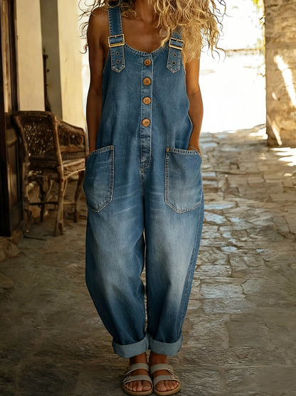 Rocio™ - Salopette en jean ajustable et polyvalente