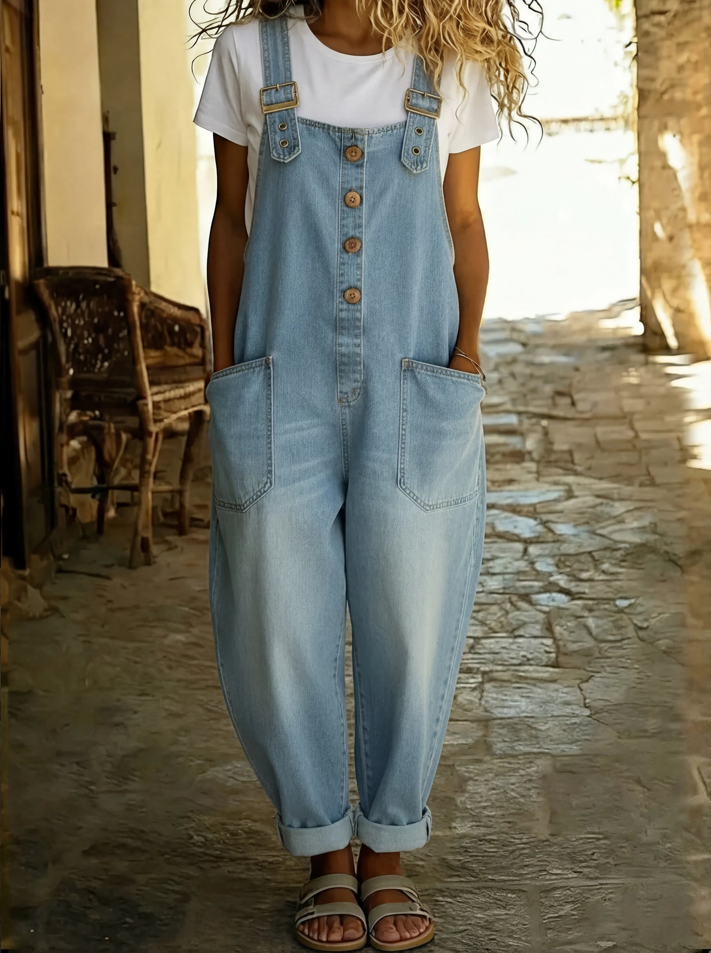 Rocio™ - Salopette en jean ajustable et polyvalente