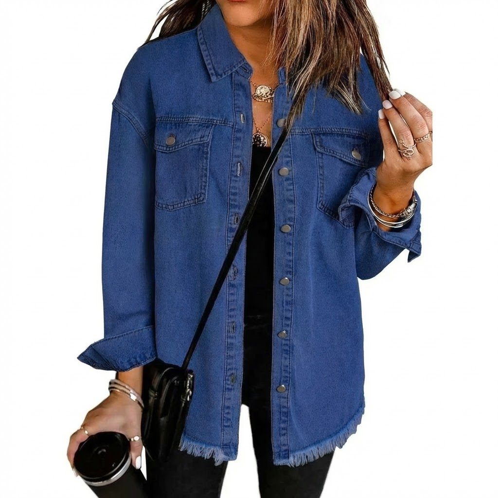 Automne | Veste en Jean Classique Quotidienne
