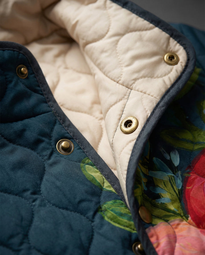 Amaya | Veste Matelassée Imprimé Floral Vintage