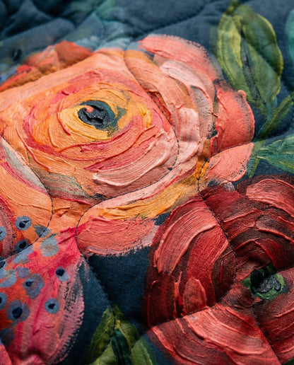 Amaya | Veste Matelassée Imprimé Floral Vintage