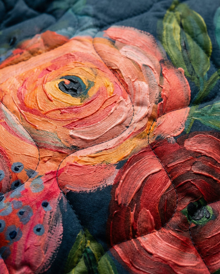 Amaya | Veste Matelassée Imprimé Floral Vintage