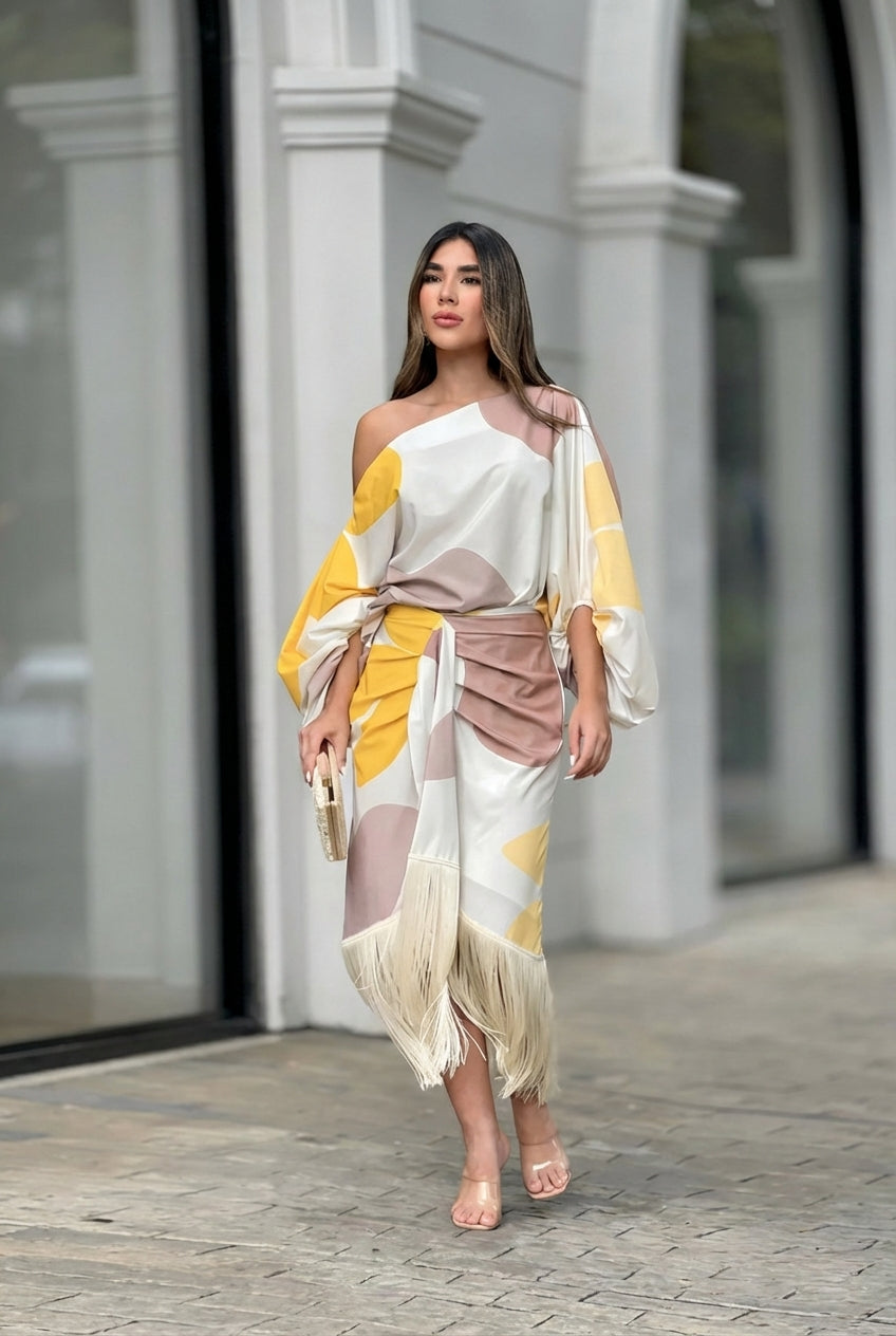 Daniela™ | Ensemble Élégant en Deux Pièces avec Franges