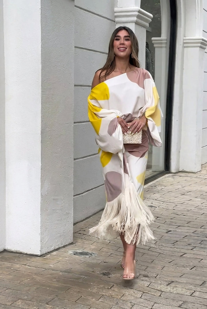 Daniela™ | Ensemble Élégant en Deux Pièces avec Franges
