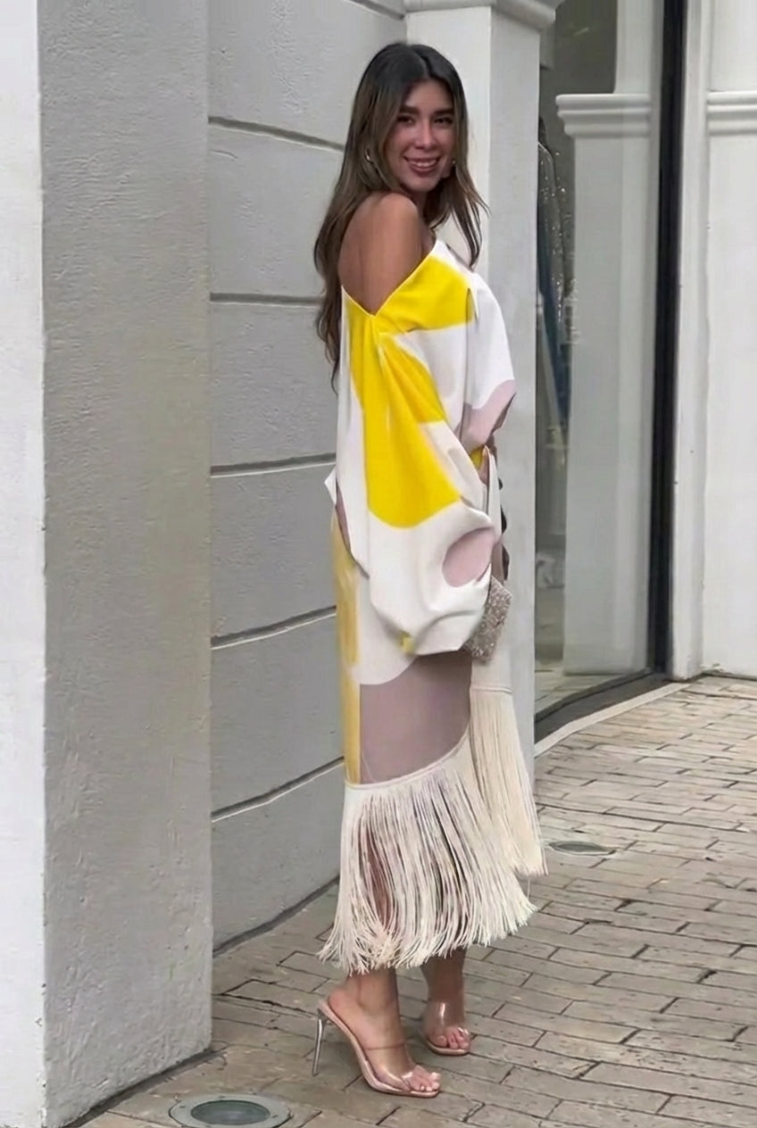 Daniela™ | Ensemble Élégant en Deux Pièces avec Franges