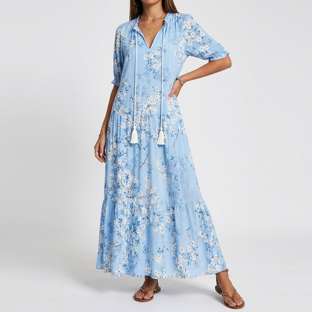 ARIA | Robe Bohème à Couverture du Ventre