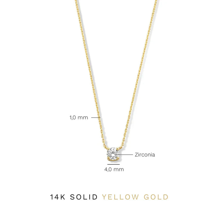 Collier en Moissanite Cléa | Or