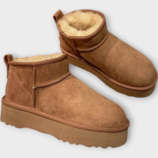 Bottes en daim confortables avec doublure douce