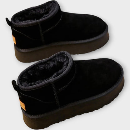 Bottes en daim confortables avec doublure douce