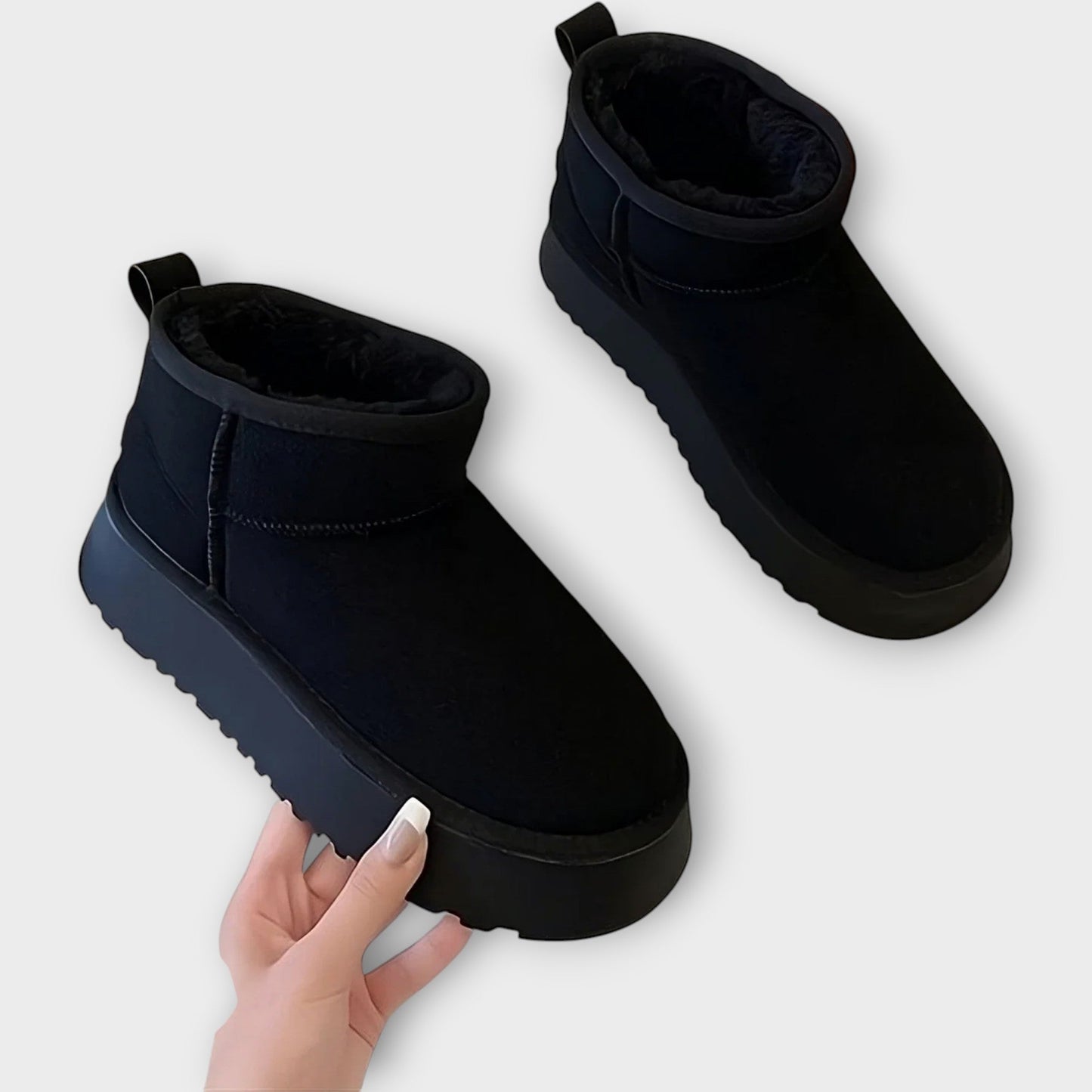 Bottes en daim confortables avec doublure douce