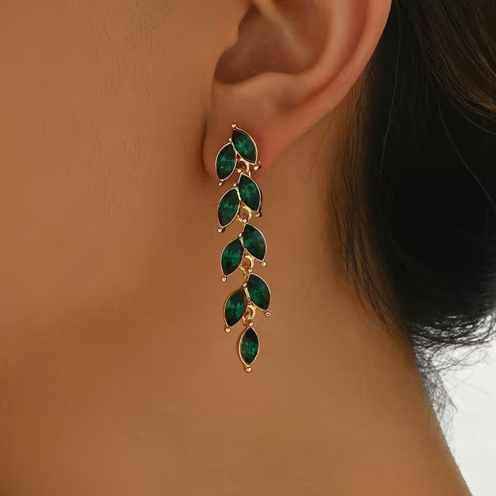 Boucles d'oreilles Cascade de Feuilles