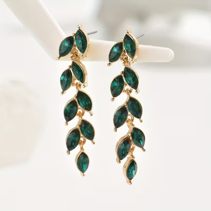 Boucles d'oreilles Cascade de Feuilles