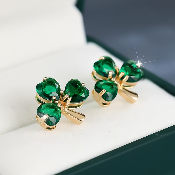 Boucles d'oreilles Trèfle Porte-bonheur