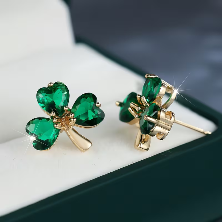 Boucles d'oreilles Trèfle Porte-bonheur