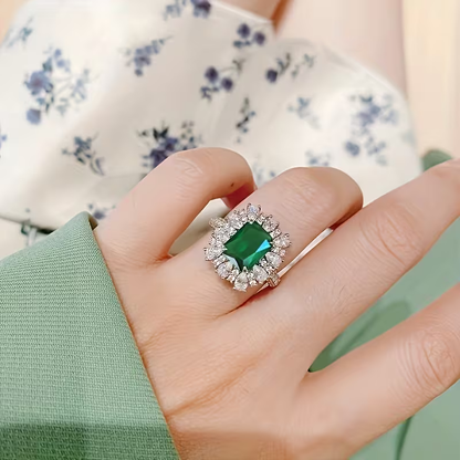 Bague Halo Impériale