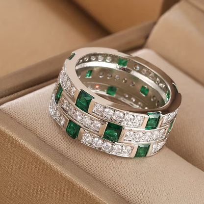 Bague Matrice Émeraude