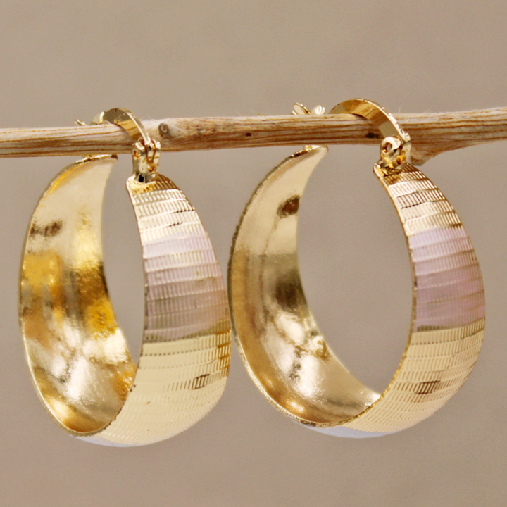 Boucles d'oreilles en or sophistiquées