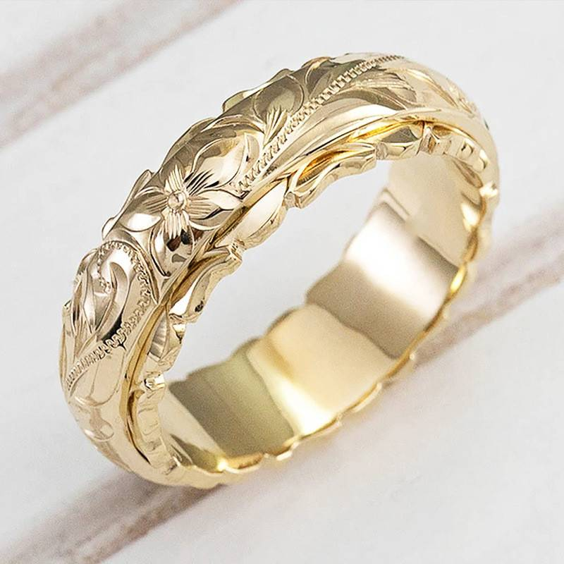 Bague Fleur Vintage Dorée