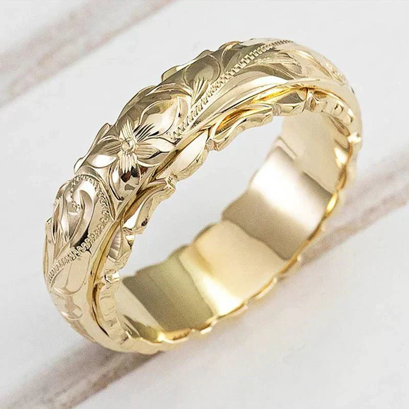 Bague avec une Fleur en Or Ancien | Or