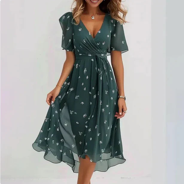 Annegret - Robe Femme Décolleté en V