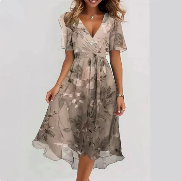 Annegrette - Robe Femme Décolleté en V