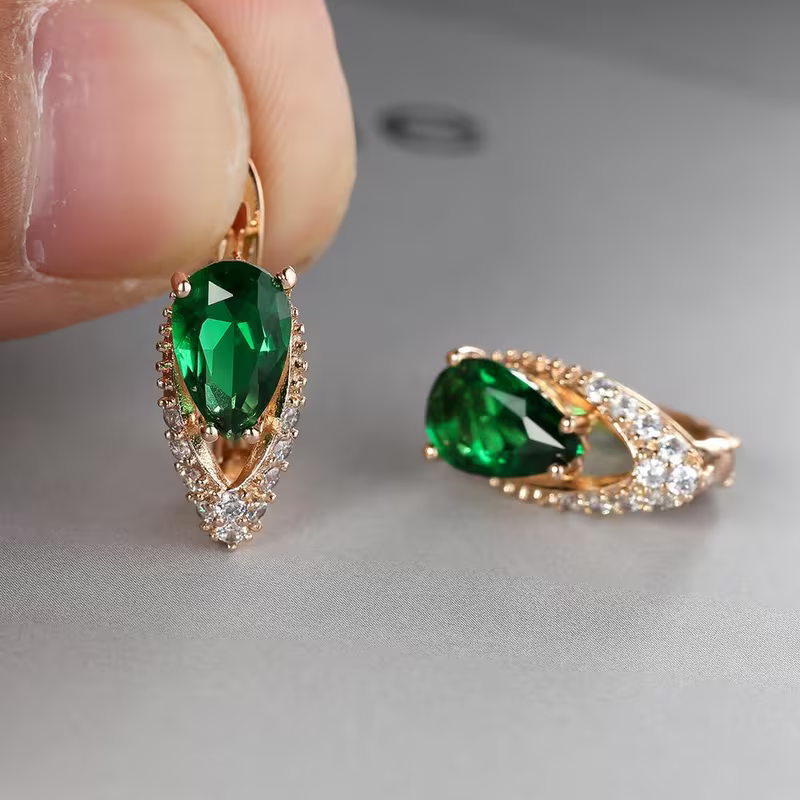 Boucles d'oreilles en forme de goutte