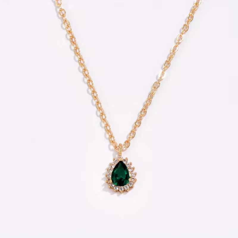 Collier de Rosée Émeraude