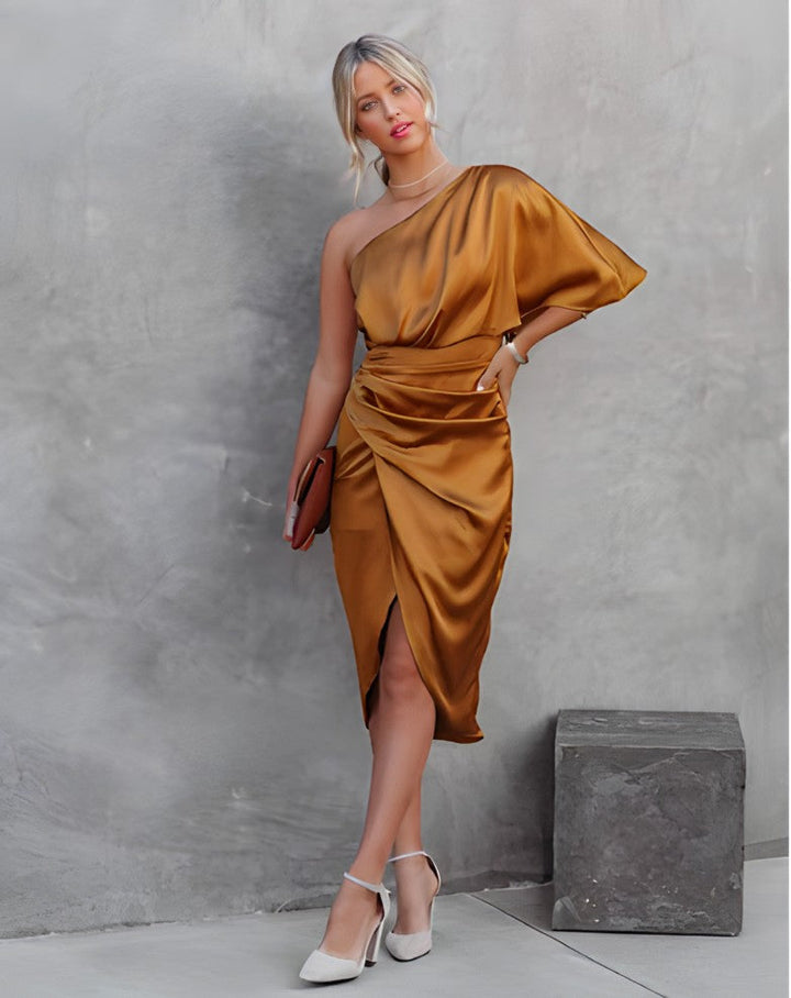 Amélie | Robe de Soirée asymétrique pour femme | Midi