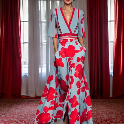 Jamie - Robe Élégante avec Motif de Fleurs
