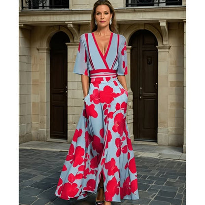 Jamie - Robe Élégante avec Motif de Fleurs