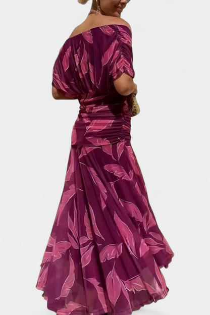 Abigail | Robe longue florale à décolleté en V