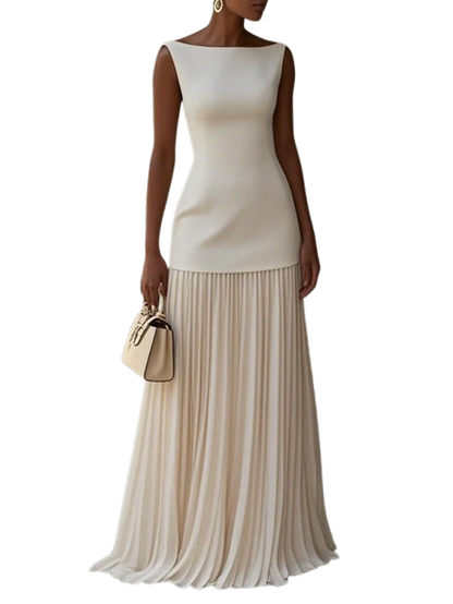 Micaela | Robe longue plissée de design