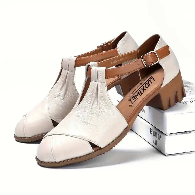 Bionda - Sandales Chic en Teinte Unie Mate