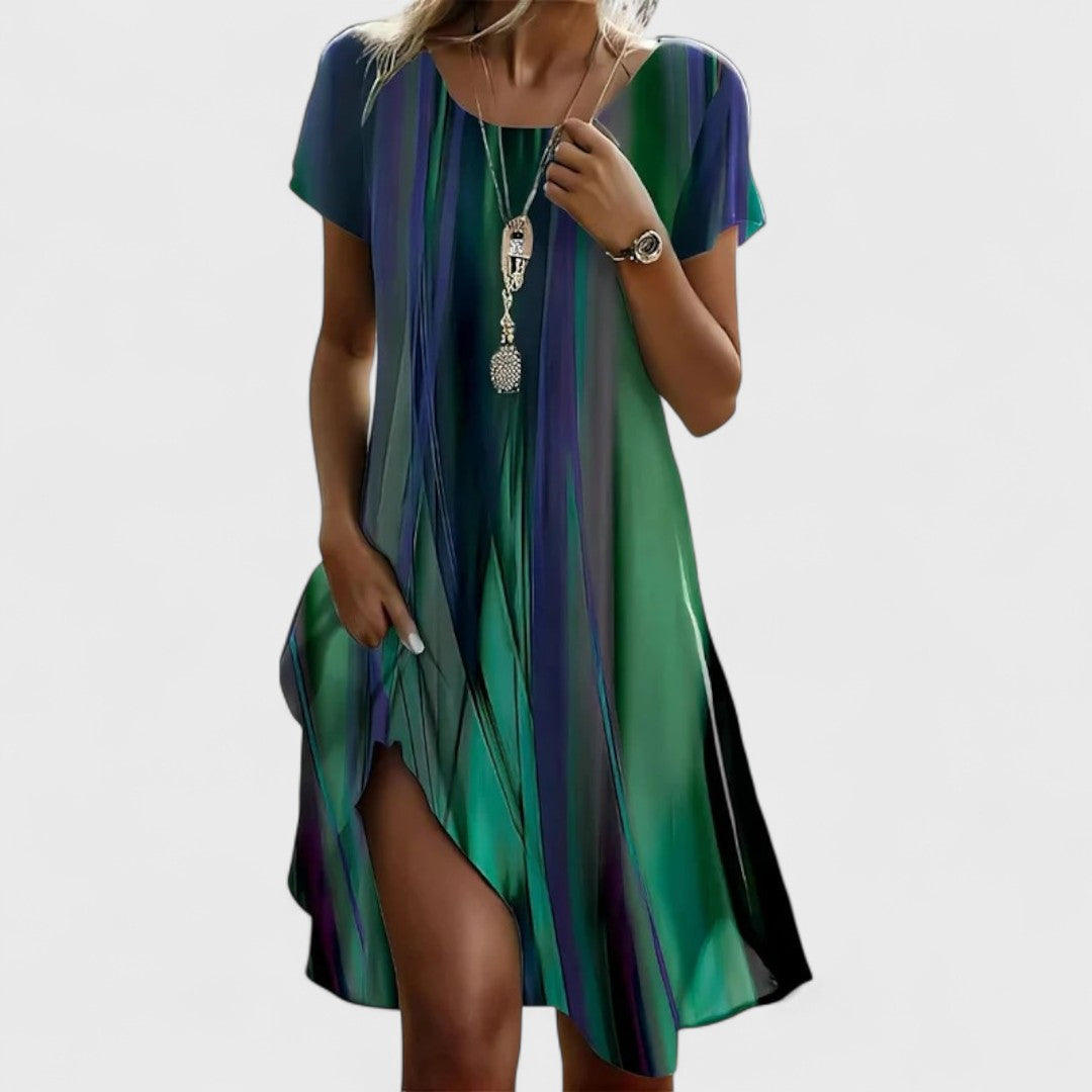 Amélie | Robe Longue Premium en Soie Brillante