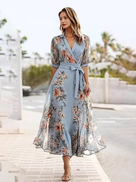 Victoria | Robe Élégante à Décolleté en V