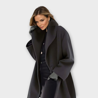 Céleste | Manteau coupe-vent de luxe en laine