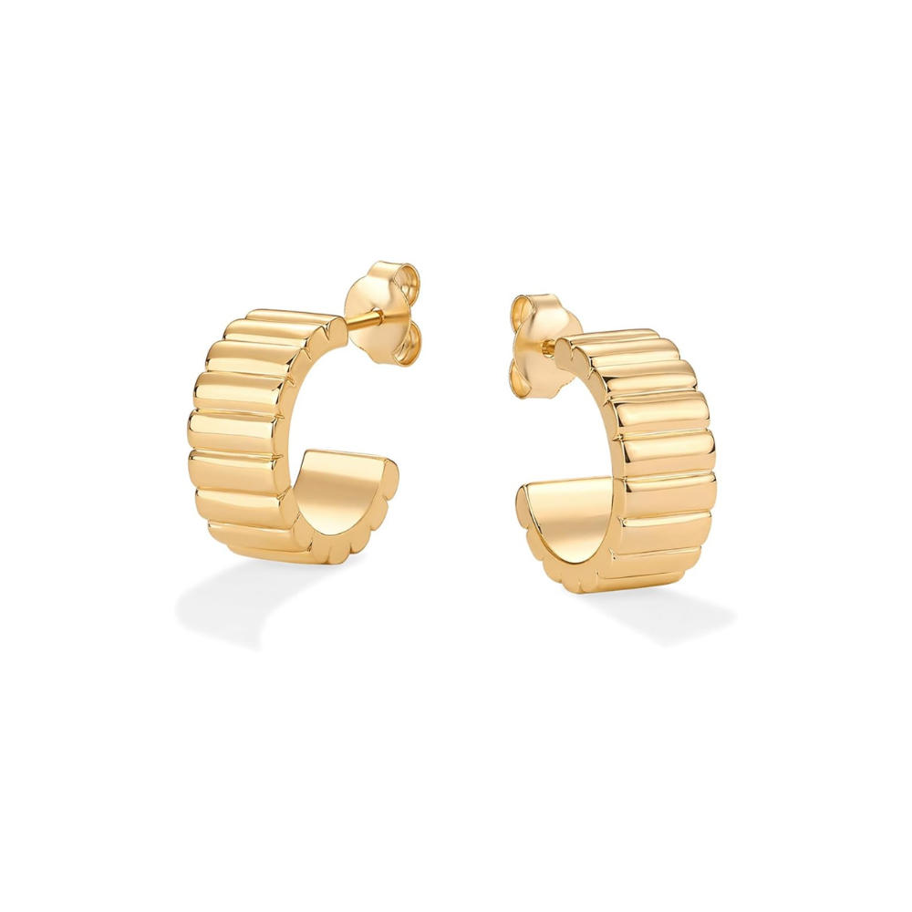 Boucles d'oreilles Classic Ridge | Or